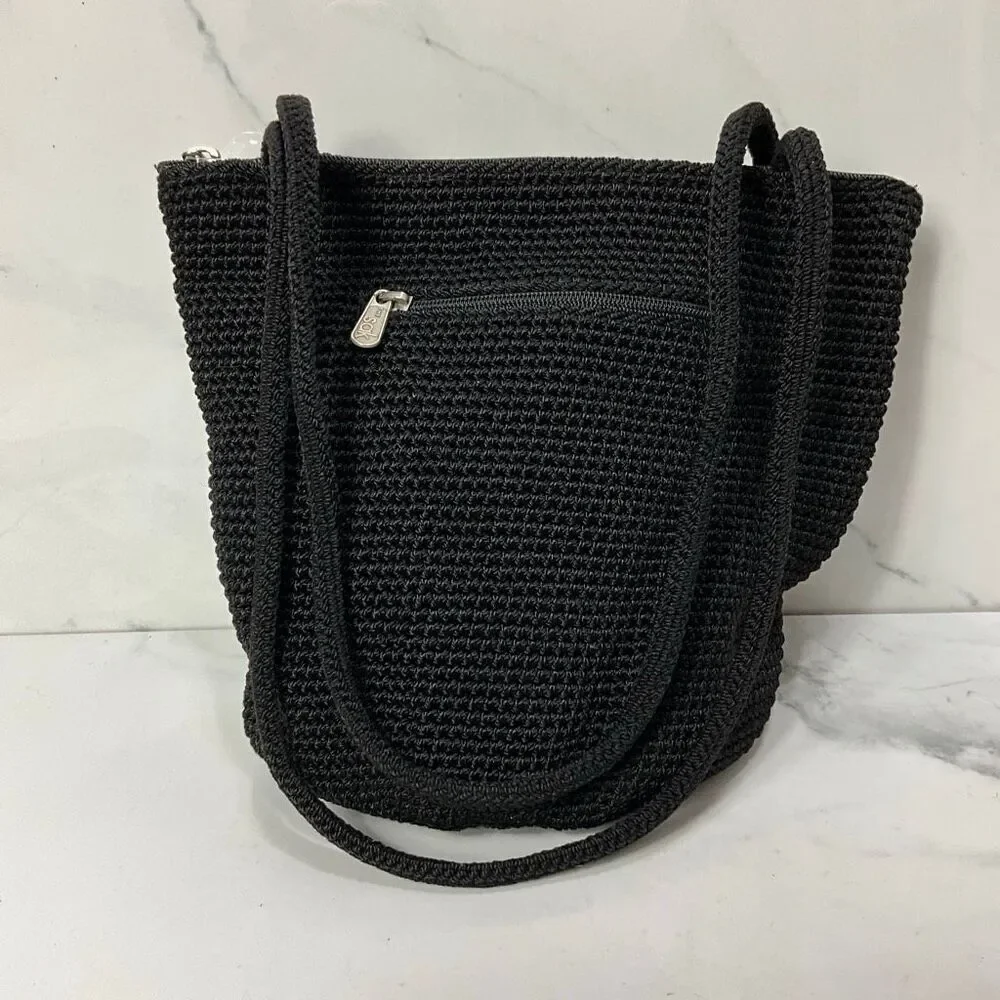 THE SAK Woven Hobo Bucket Bag Purse